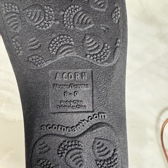 Acorn Chinchilla Bootie Crackleberry Wool Faux Fur Cushioned Memory Insole 8-9 - Picture 11 of 11